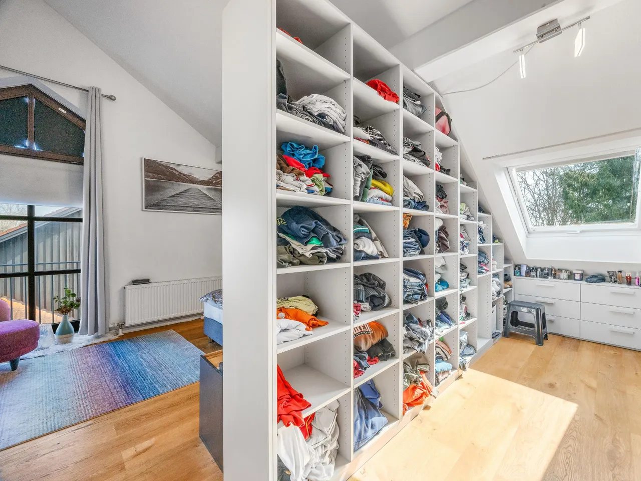 Ankleide im Dachgeschoss