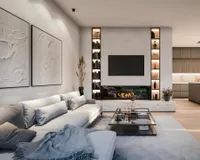 Es handelt sich um unverbindliche Illustrationen mit Sonderausstattungen. Die Bauausführung erfolgt durch das Bauunternehmen