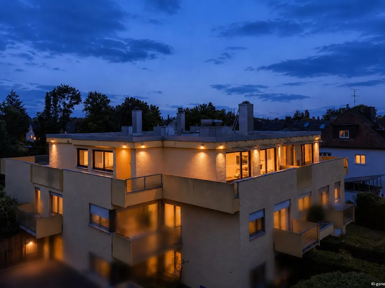 Ansicht bei Nacht