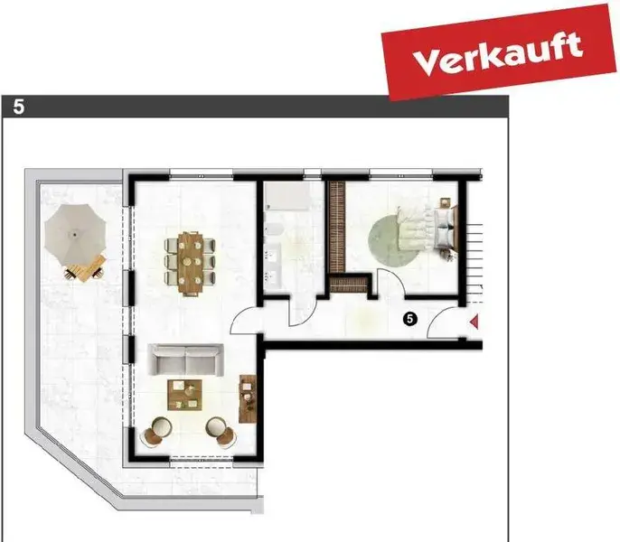WE 5, Penthouse - 2 Zi.- 75m²