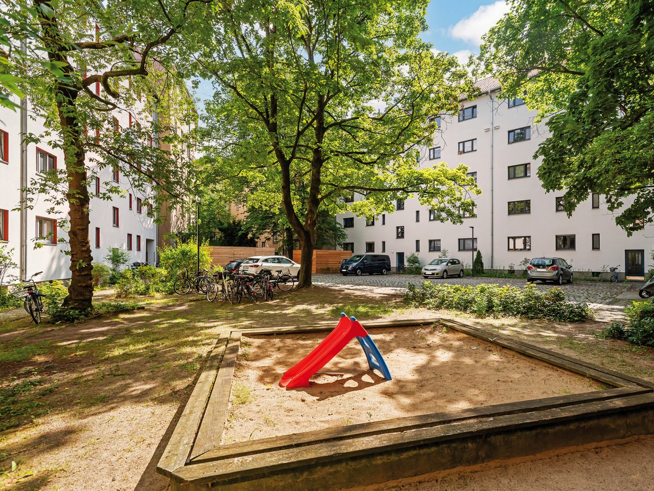 Spielbereich im Innenhof