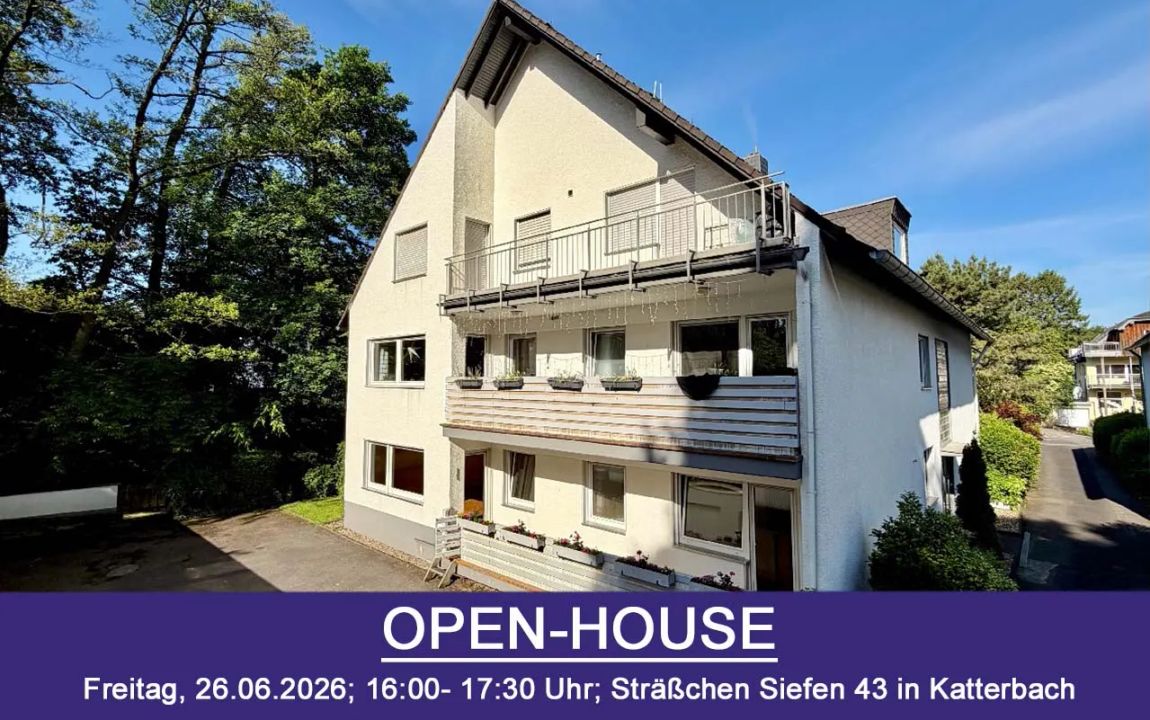 OPEN-HOUSE am 26.06.26! 3-Zimmer-Wohnung im Erdgeschoss mit Loggia und Garage