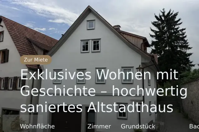 Neu im Angebot: Exklusives Wohnen mit Geschichte – hochwertig saniertes Altstadthaus
