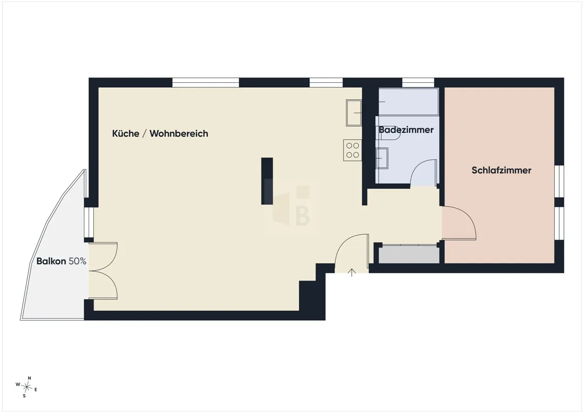 Grundriss der Wohnung
