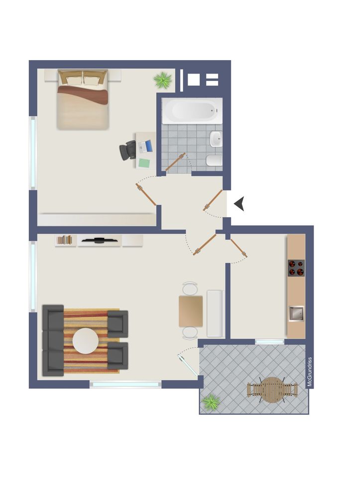 Grundriss (illustriert)