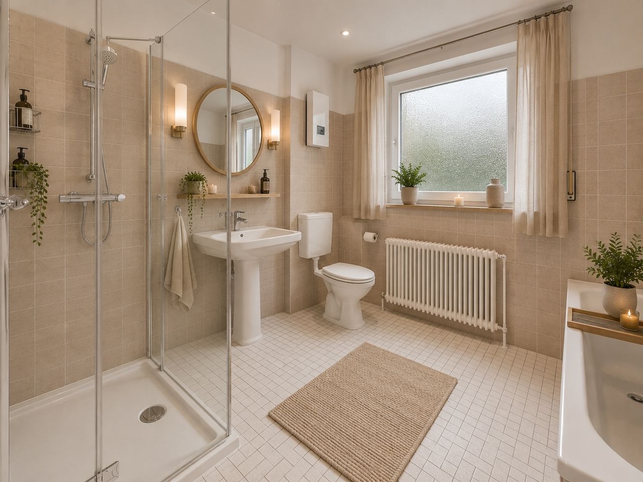 Badezimmer (Virtuelles Homestaging)