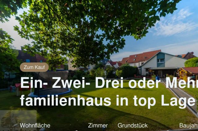Nicht mehr verfügbar: Ein- Zwei- Drei oder Mehrfamilienhaus in top Lage