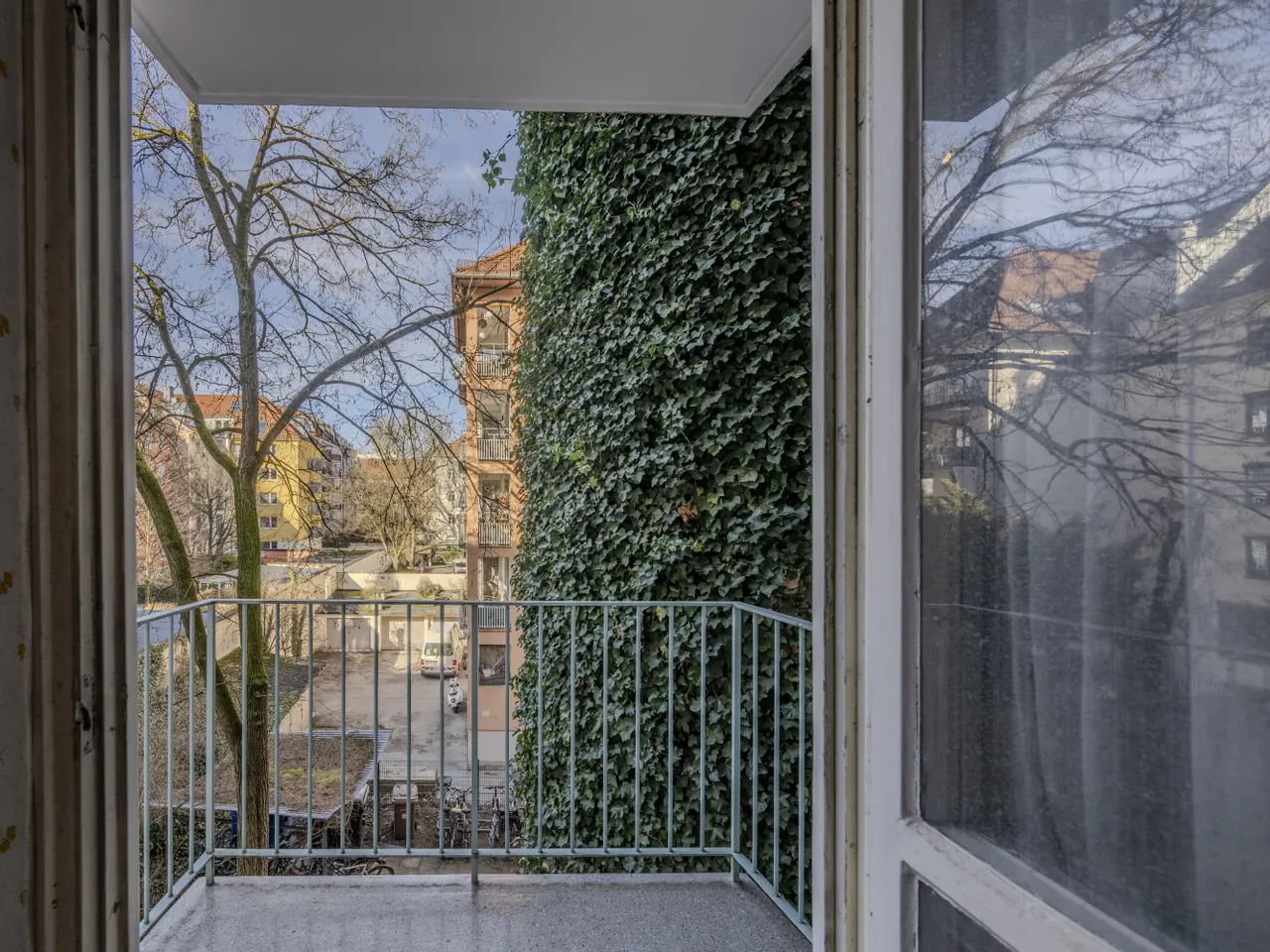 Blick auf den Balkon