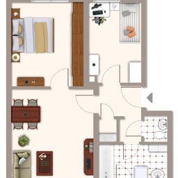 Renovierte, vermietete Wohnung mit Balkon in City Nähe