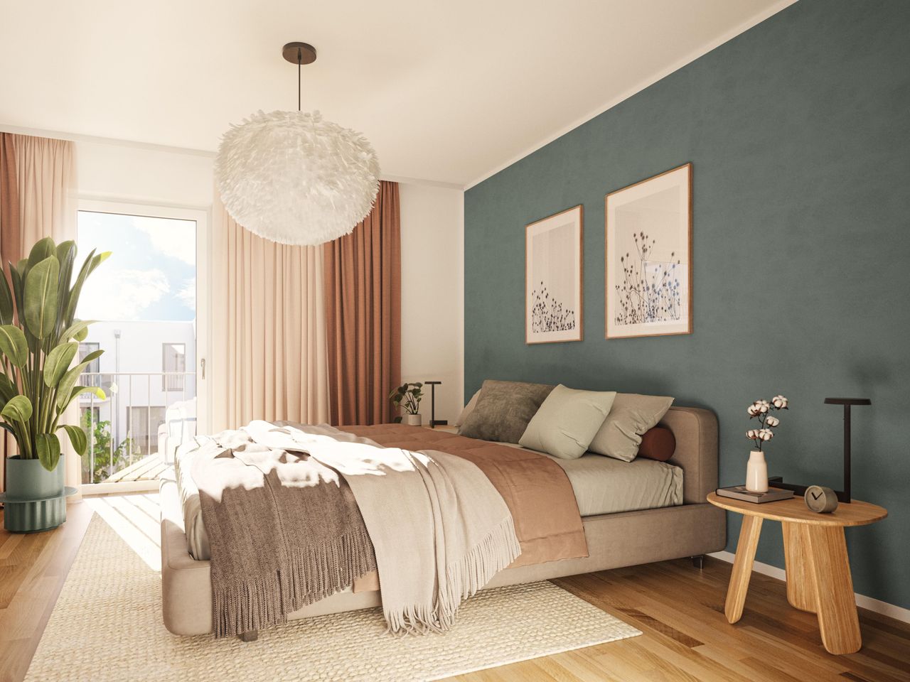 Schlafzimmer Visualisiert