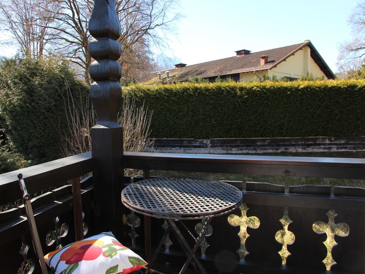 Zugspitzblick am Balkon