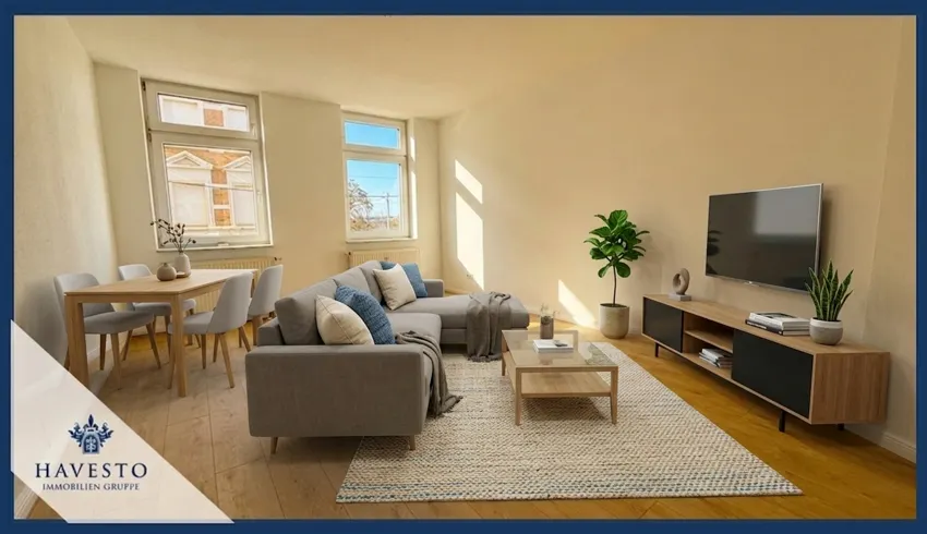 Einziehen & wohlfühlen: Frisch renovierte 3-Zimmer-Wohnung mit Einbauküche und Balkon - Photo 1