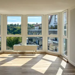 Weite vor den Fenstern, Ruhe im Zuhause – 3-Zimmer-Wohnung mit besonderem Blick ins Grüne