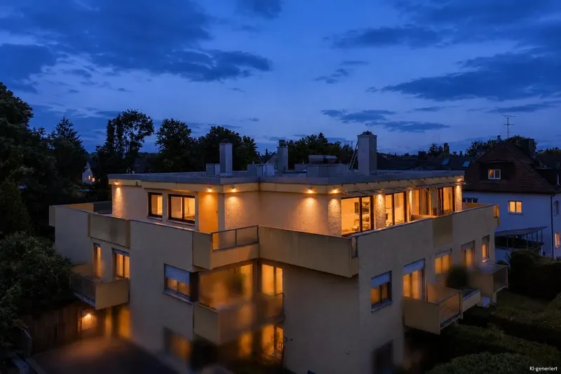 Ansicht bei Nacht