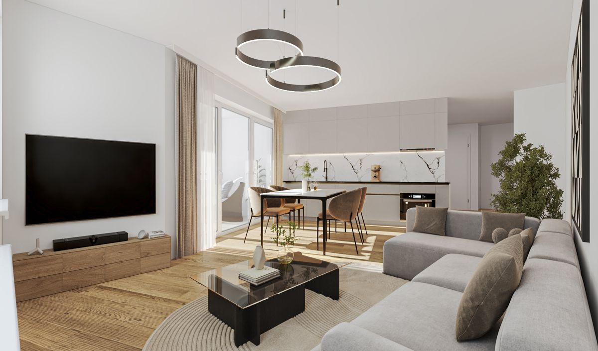 Innenvisualisierung Wohnzimmer