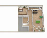 Grundriss Obergeschoss (nicht maßstabsgetreu)