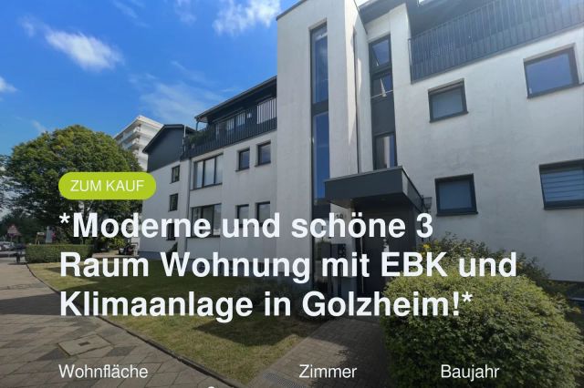 Neu im Angebot: *Moderne und schöne 3 Raum Wohnung mit EBK und Klimaanlage in Golzheim!*