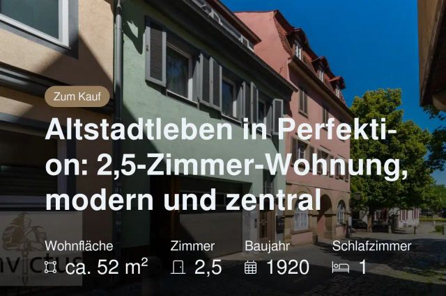 Nicht mehr verfügbar: Altstadtleben in Perfektion: 2,5-Zimmer-Wohnung, modern und zentral
