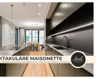 Luxus-Maisonette am Rosenthaler Platz mit Designer Küche, eigenem Garten und Stellplatz