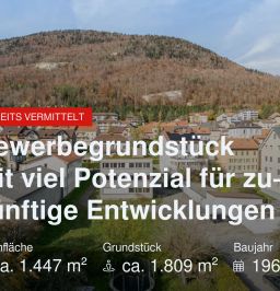 Nicht mehr verfügbar: Gewerbegrundstück mit viel Potenzial für zukünftige Entwicklungen