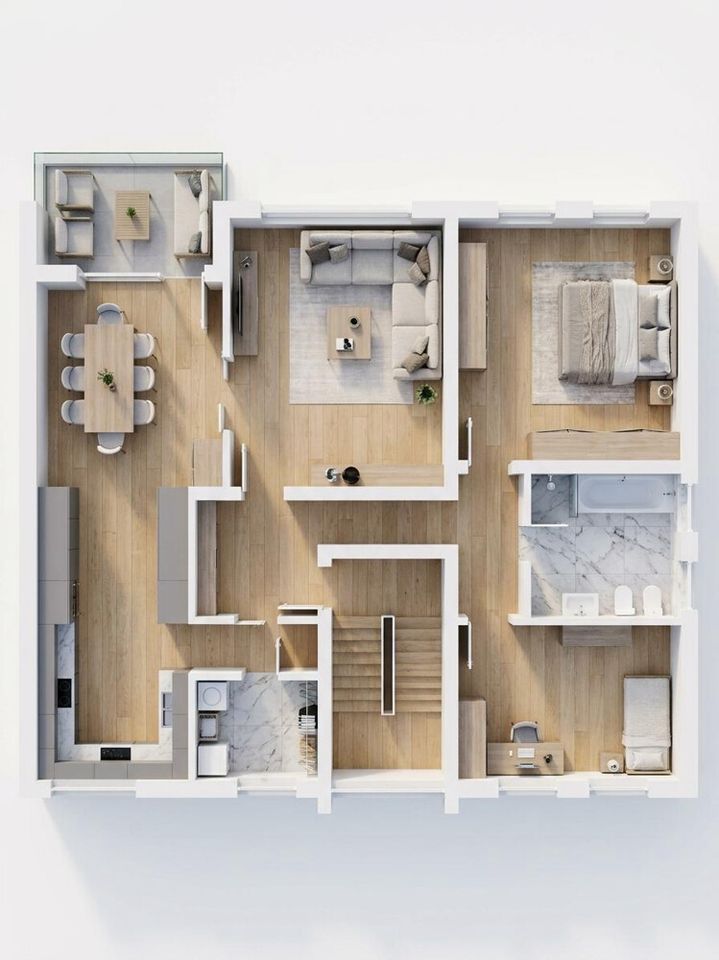 Grundriss Animation Einrichtungsbeispiel