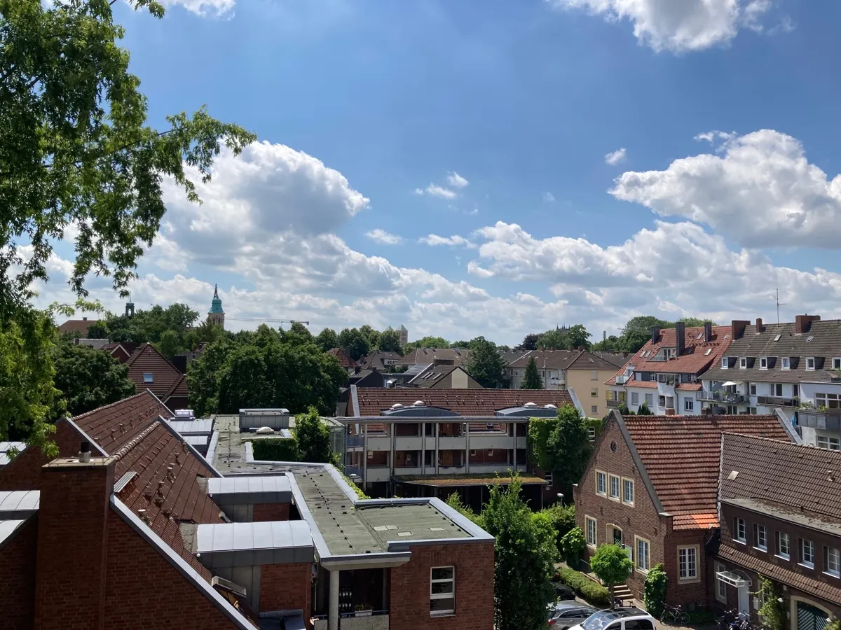 Blick vom Wohnzimmer