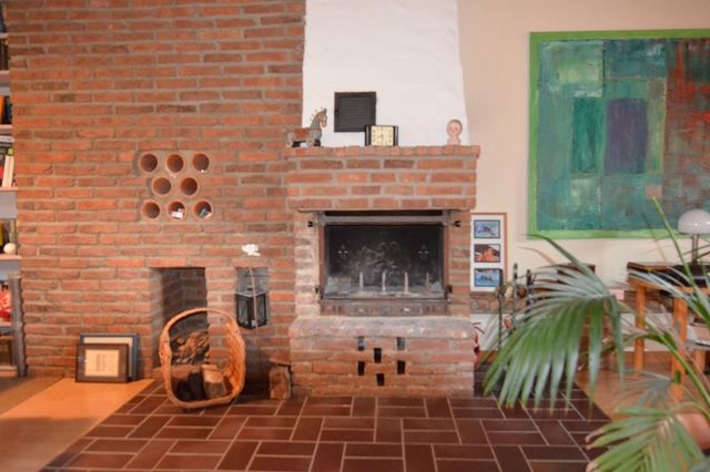 offener Kamin im Dachstudio