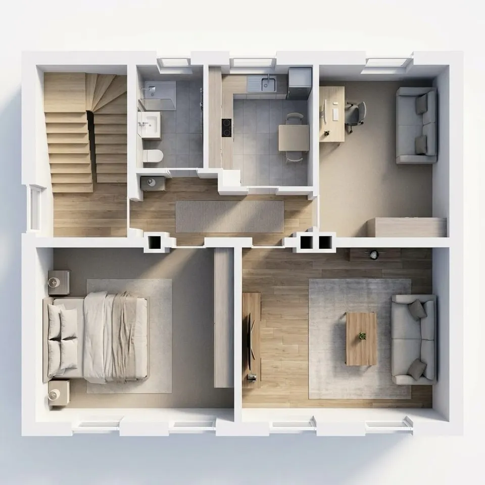 Grundriss OG Vorderhaus