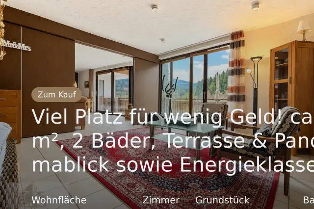 Neu im Angebot: Viel Platz für wenig Geld! ca. 94 m², 2 Bäder, Terrasse & Panoramablick sowie Energieklasse B!