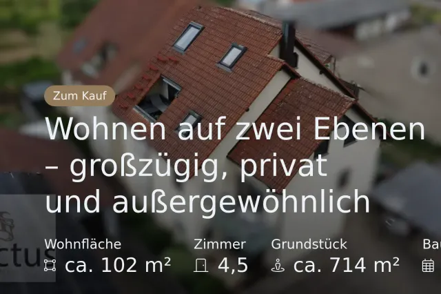 Neu im Angebot: Wohnen auf zwei Ebenen – großzügig, privat und außergewöhnlich