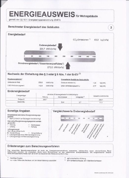 Energieausweis E 1500