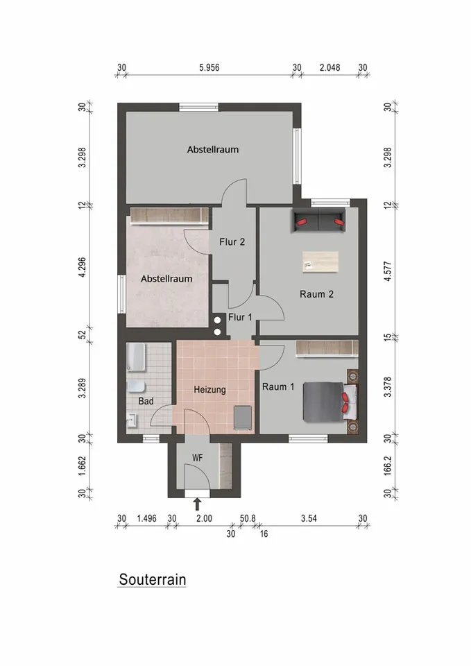Grundriss Souterrain