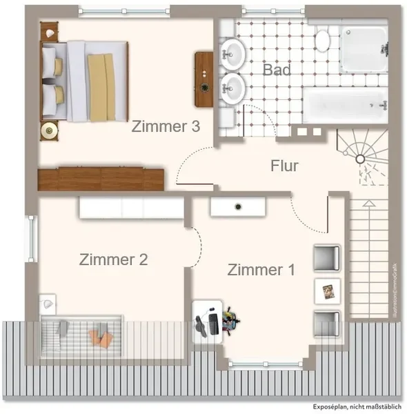 Grundriss Obergeschoss