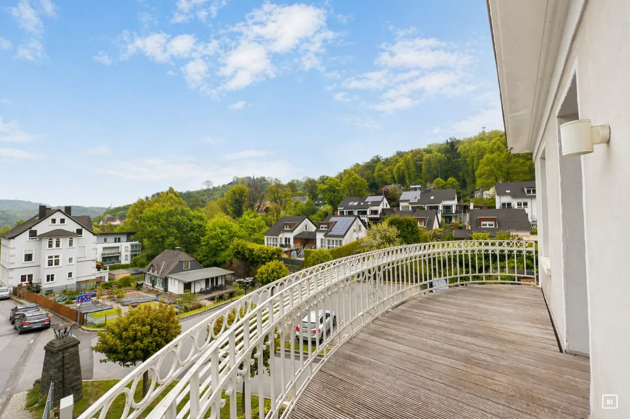 Tolle Aussicht Richtung Schloss