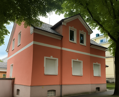 Kurbad-Villa mit Kamin, Terrasse, Keller, Garten, Garage und Gartenhaus