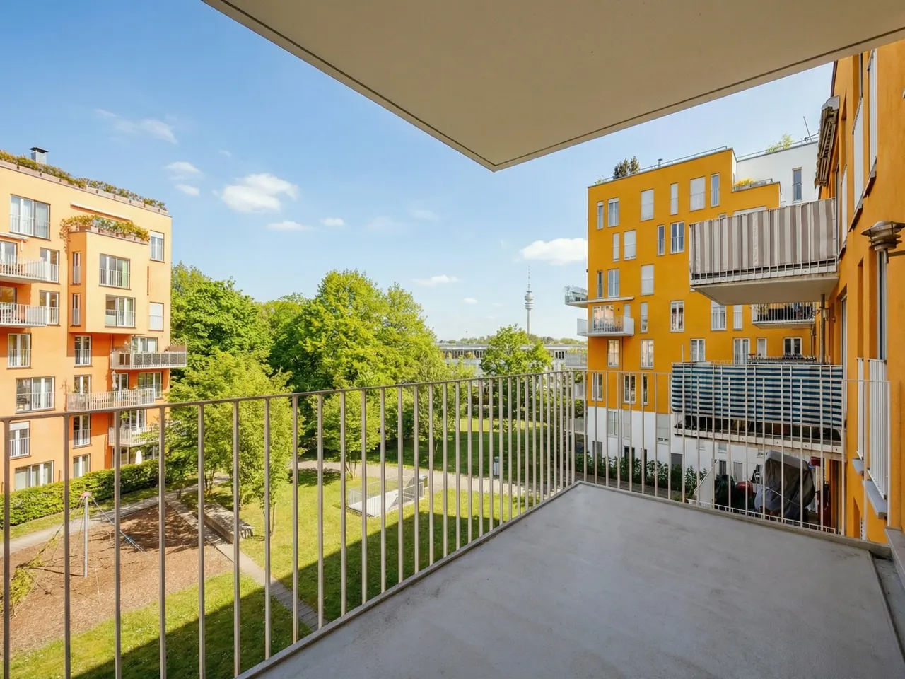 Balkon im Sommer