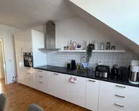 Küche im Dachgeschoss