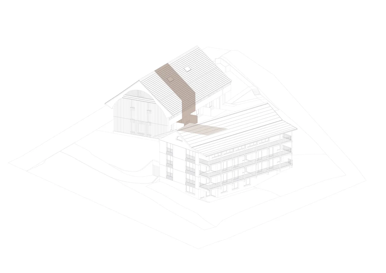Axonometrie Haus B