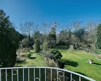 Balkonblick in den Garten