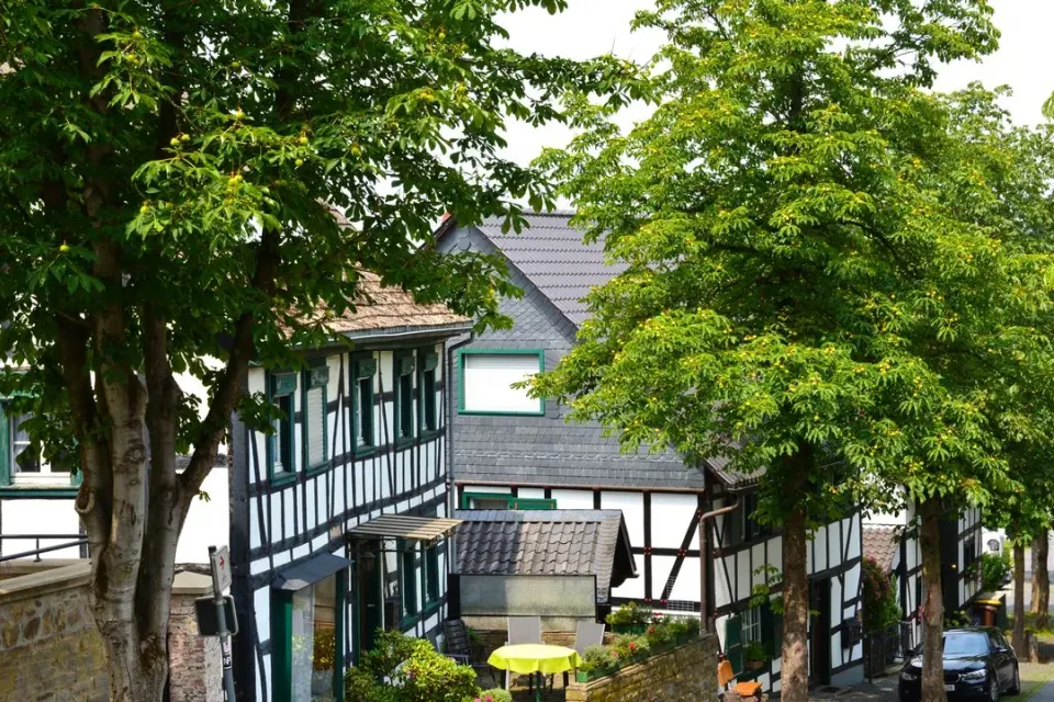 Fachwerkhäuser in Stadt Blankenberg bei Hennef