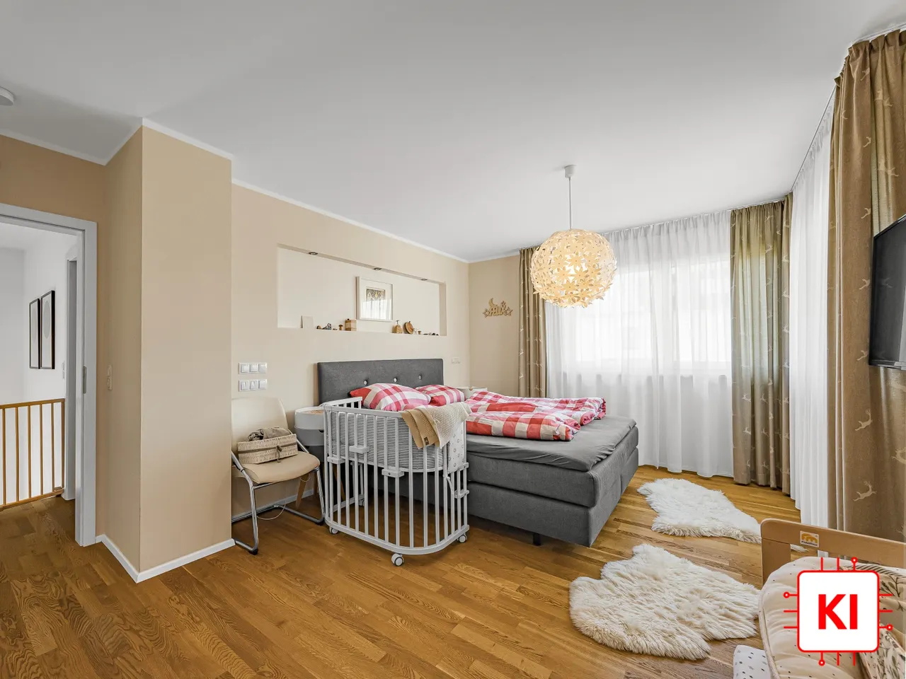 KI-generiert: Schlafzimmer