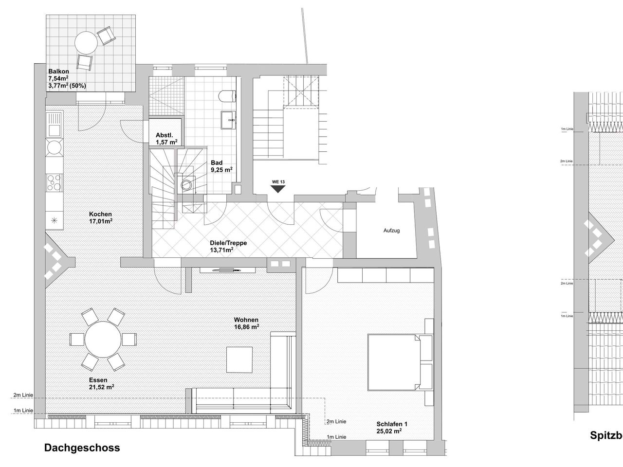 Grundriss Wohnung No. 13 