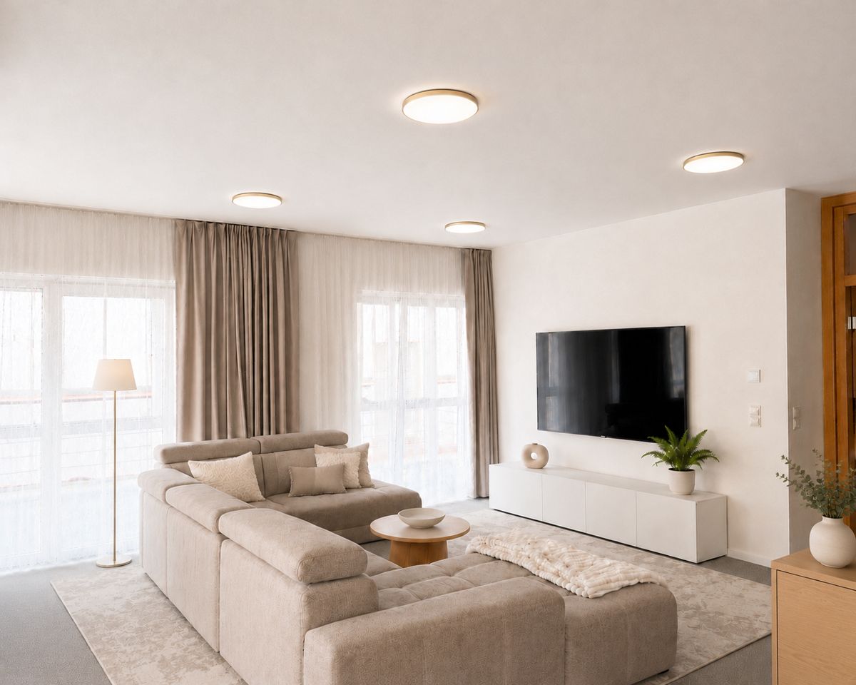 Wohnzimmer 1. OG - KI generierte Einrichtung