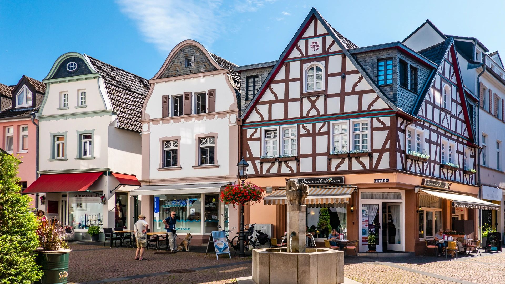 Historische Altstadt von Bad Honnef mit Fachwerkhäusern