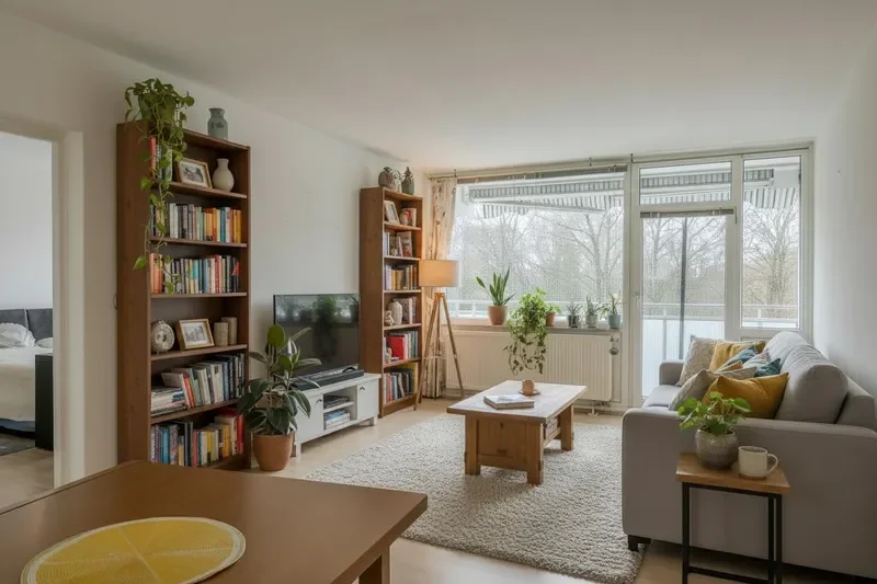 3. Wohnzimmer mit Loggia-Zugan