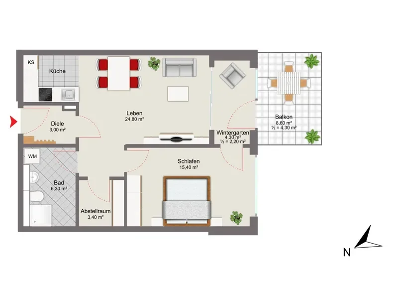 Etagenwohnung
