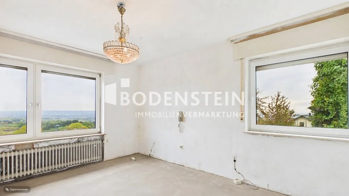 Obergeschoss – Zimmer mit Blick ins Rheintal