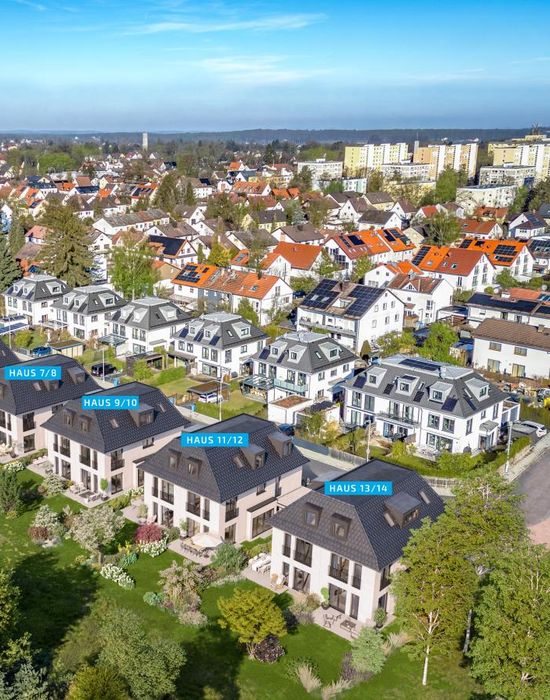 Effizienzhaus 55/KfW 55 FORMHAUS | FORMHAUS | Freier Blick ins Grüne. Vierzehn schicke Süd-Doppelhaushälften.
