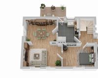 Grundriss Erdgeschoss (nicht maßstabsgetreu)