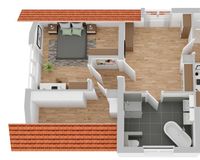 Grundriss Dachgeschoss (nicht maßstabsgetreu)